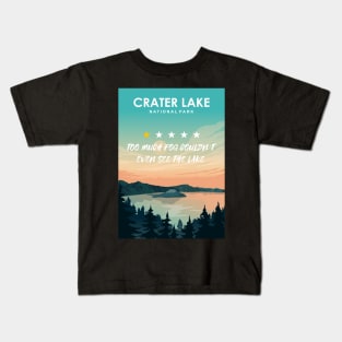 Crater Lake National One star review subpar park Travel Poster Kids T-Shirt